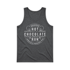 Gray tank top with white Hot Chocolate run text