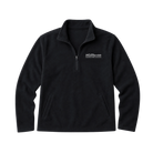 Black pullover quarter zip with a Hot Chocolate Run logo on left chest