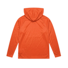 Back of orange hoodie