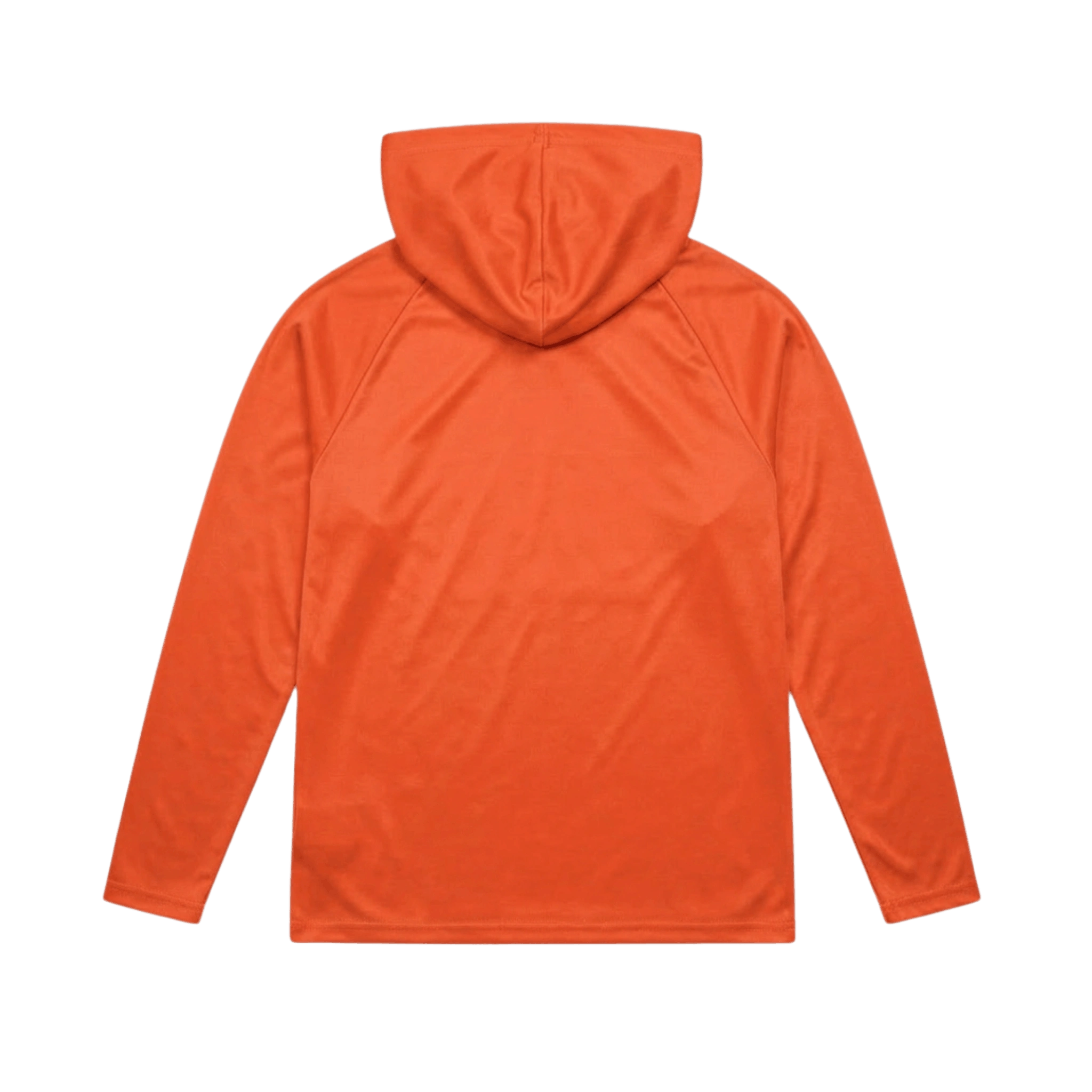Back of orange hoodie