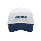 White and navy cap with 'Maine Coast Marathon, Half & 5K' text