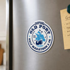 Fridge magnet with 'Old Port Shipyard Half Marathon & 5K' design