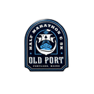 Logo for Old Port Half Marathon & 5K event with ship design 