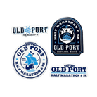 Collection of Old Port Shipyard Half Marathon & 5K logos 