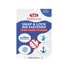 Packaging of BibBoards Snap & Lock Bib Fastener with Old Port Half Marathon and 5K illustrations