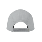 Gray running hat with velcro strap back