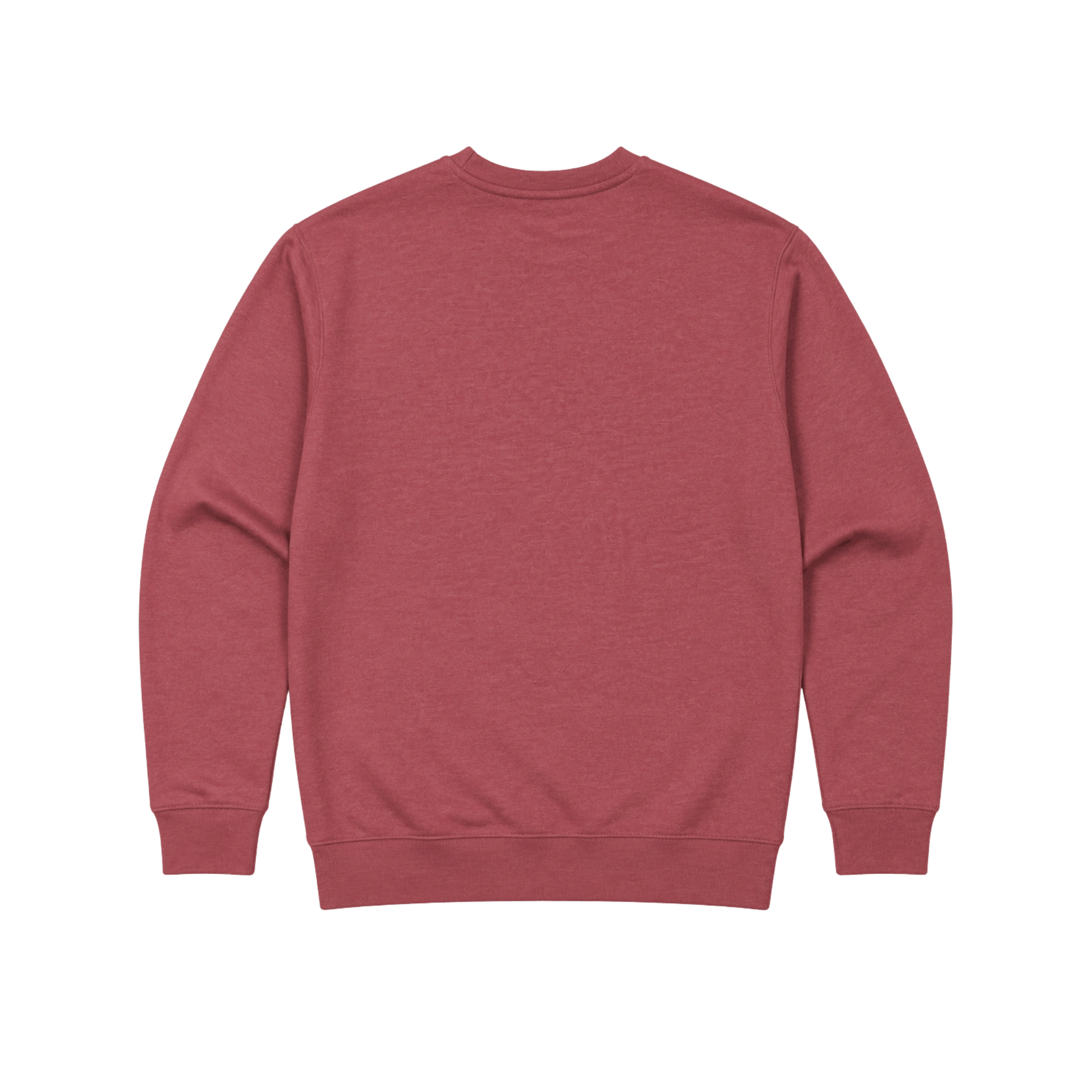 Back of red sweatshirt