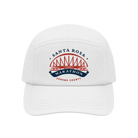White cap with Santa Rosa Marathon logo 
