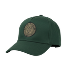 Green hat with Santa Rosa Marathon gold front geometric grape logo
