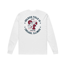 White long-sleeve shirt with red and black graphic design for Solider Field 10