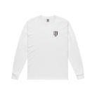 White long-sleeve shirt with a small SF10 logo on the left chest