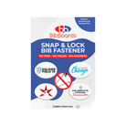 Packaging of BibBoards Snap & Lock Bib Fastener with Soldier Field 10 event designs