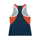 Navy and orange tank top with 'Wells, Maine' text 