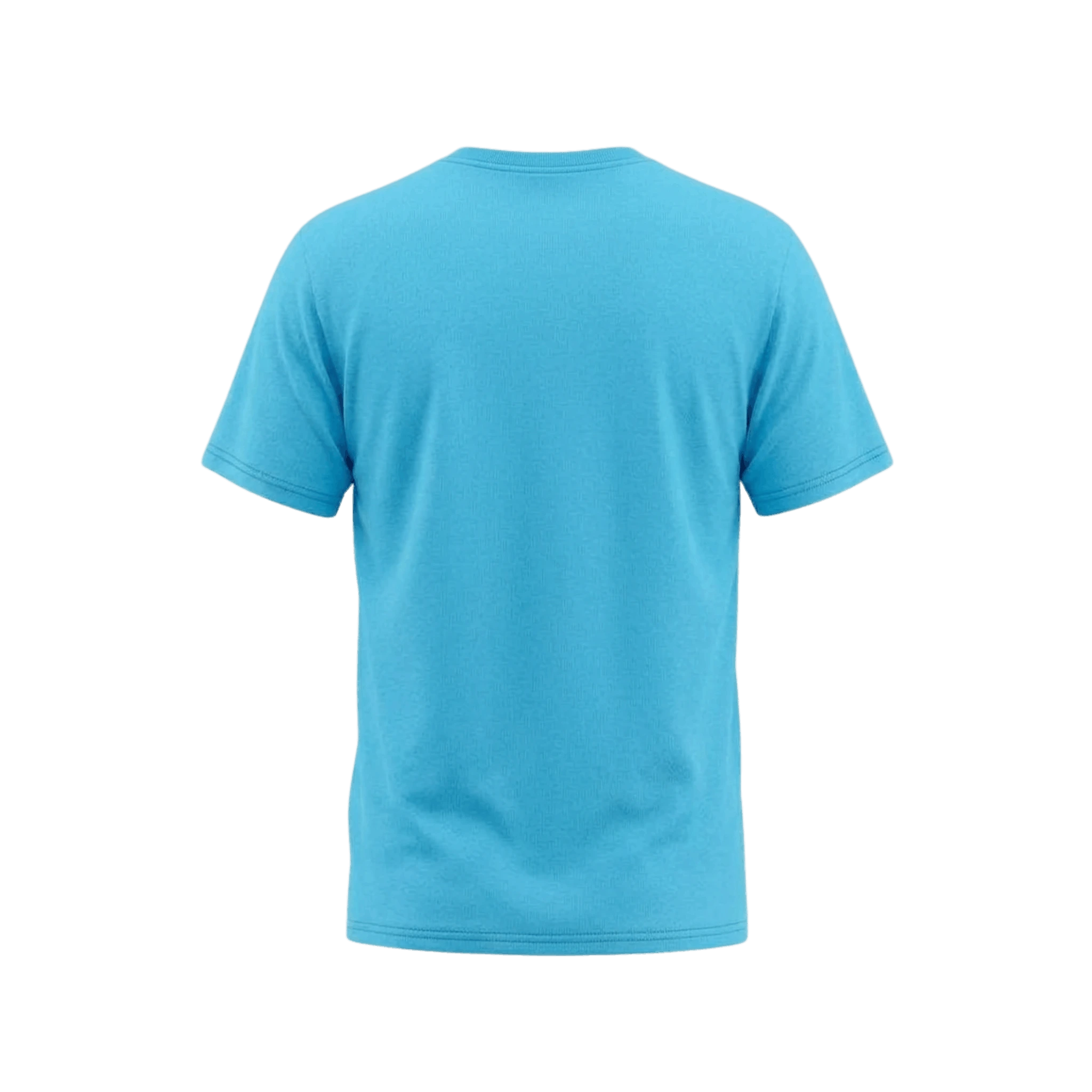 Blue t-shirt on a white background