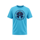 Blue t-shirt with a 'North shore Classic' text and lighthouse graphic
