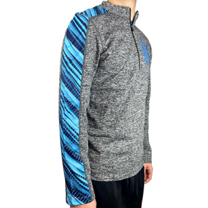 Men's Run Mag Mile® Striped Sleeve 1/4 Zip